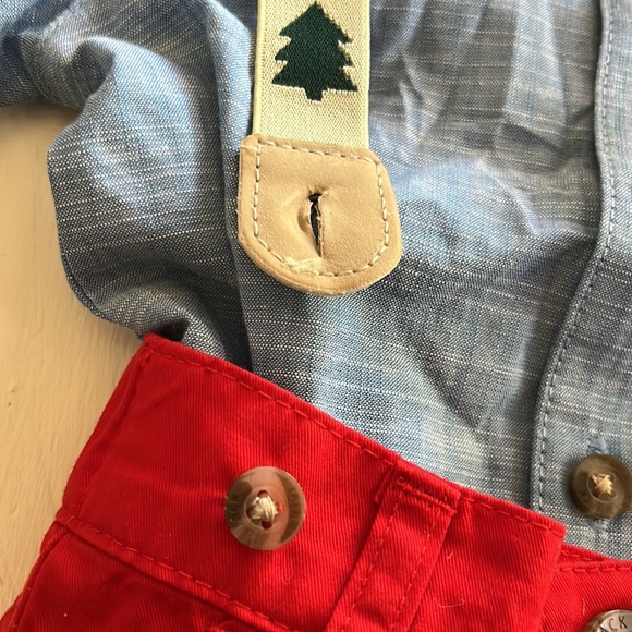 Bundle Baby Cat & Jack onesie with suspenders & shorts, boat shoes. 3-6 months - Picture 5 of 10